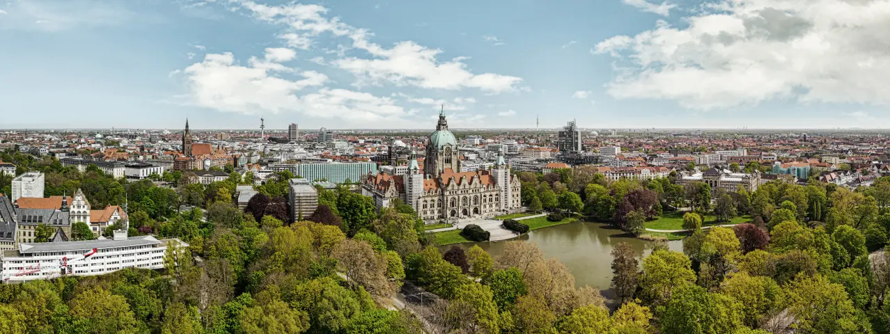 Skyline der Stadt Hannover