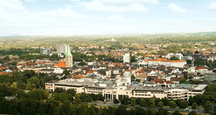 Skyline der Stadt Hamm | © FotoStuss / stock.adobe.com Skyline der Stadt Hamm