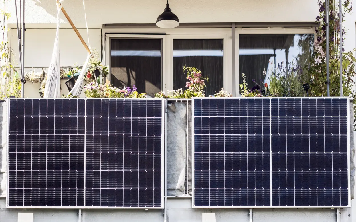 Solarkraftwerk Balkon
