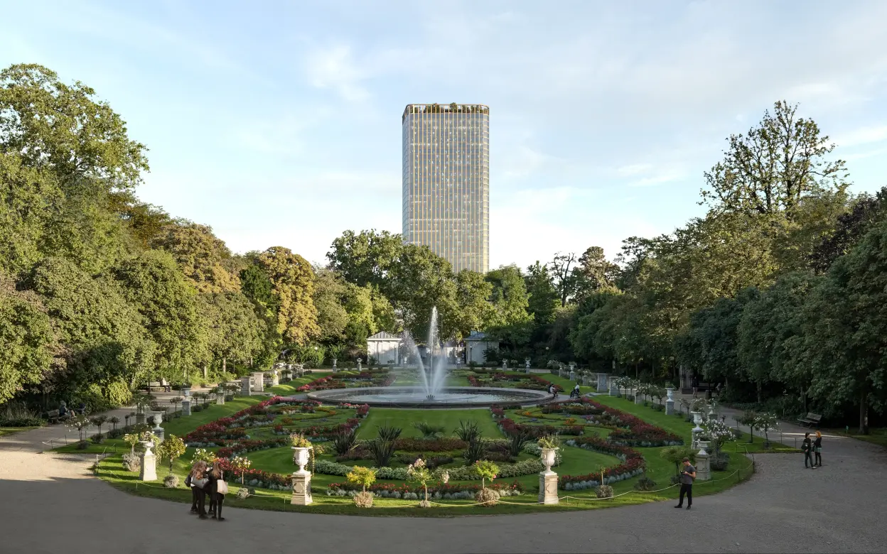 DEVK Zentrale von botanischem Garten