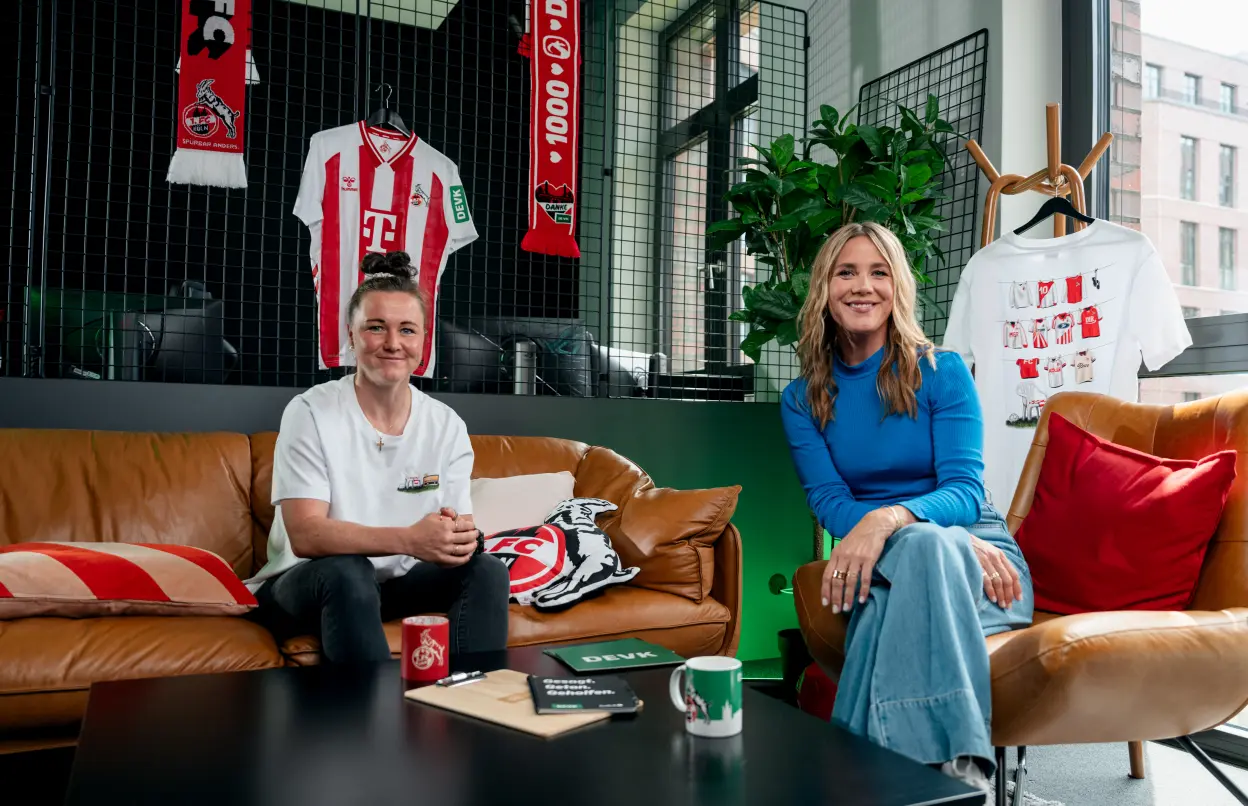 Marina Hegering und Alina Merkau beim 1. FC Köln, Bild 1 | © André Häußer Marina Hegering und Alina Merkau beim 1. FC Köln, Bild 1