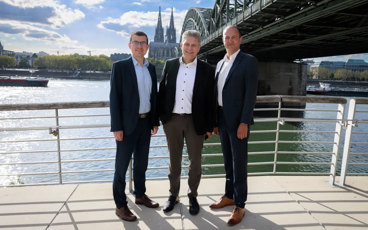 Christoph Kürz, Joachim Gallus und Oliver Wagner (v. l. n. r.), Vorstandsmitglieder DEVK Pensionsfonds-AG 