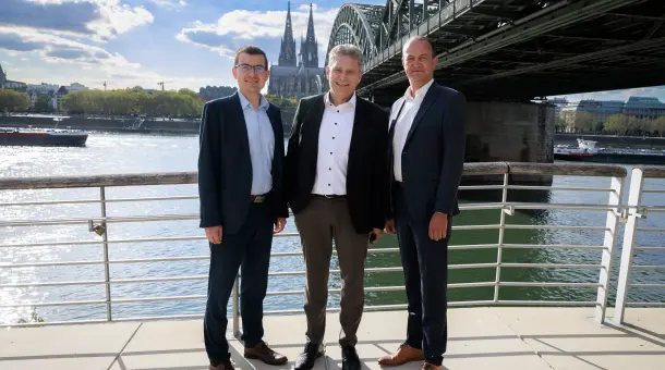 Christoph Kürz, Joachim Gallus und Oliver Wagner (v. l. n. r.), Vorstandsmitglieder DEVK Pensionsfonds-AG 