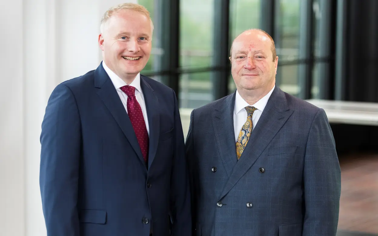 Dirk Kopisch und Martin Wierer, Vorstandsmitglieder DEVK Krankenversicherungs-AG 