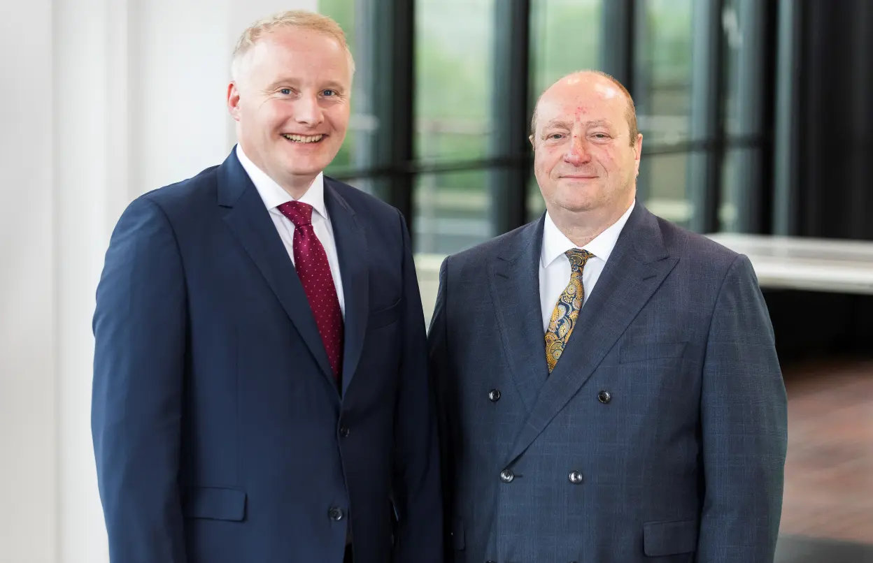 Dirk Kopisch und Martin Wierer, Vorstandsmitglieder DEVK Krankenversicherungs-AG 