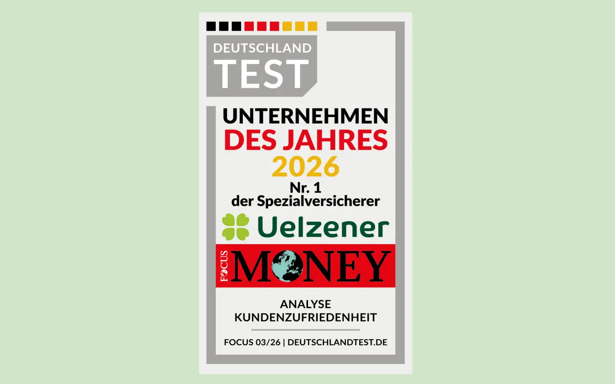 Siegel von Focus Money: Uelzener als Unternehmen des Jahres unter den Spezialversicherern ausgezeichnet