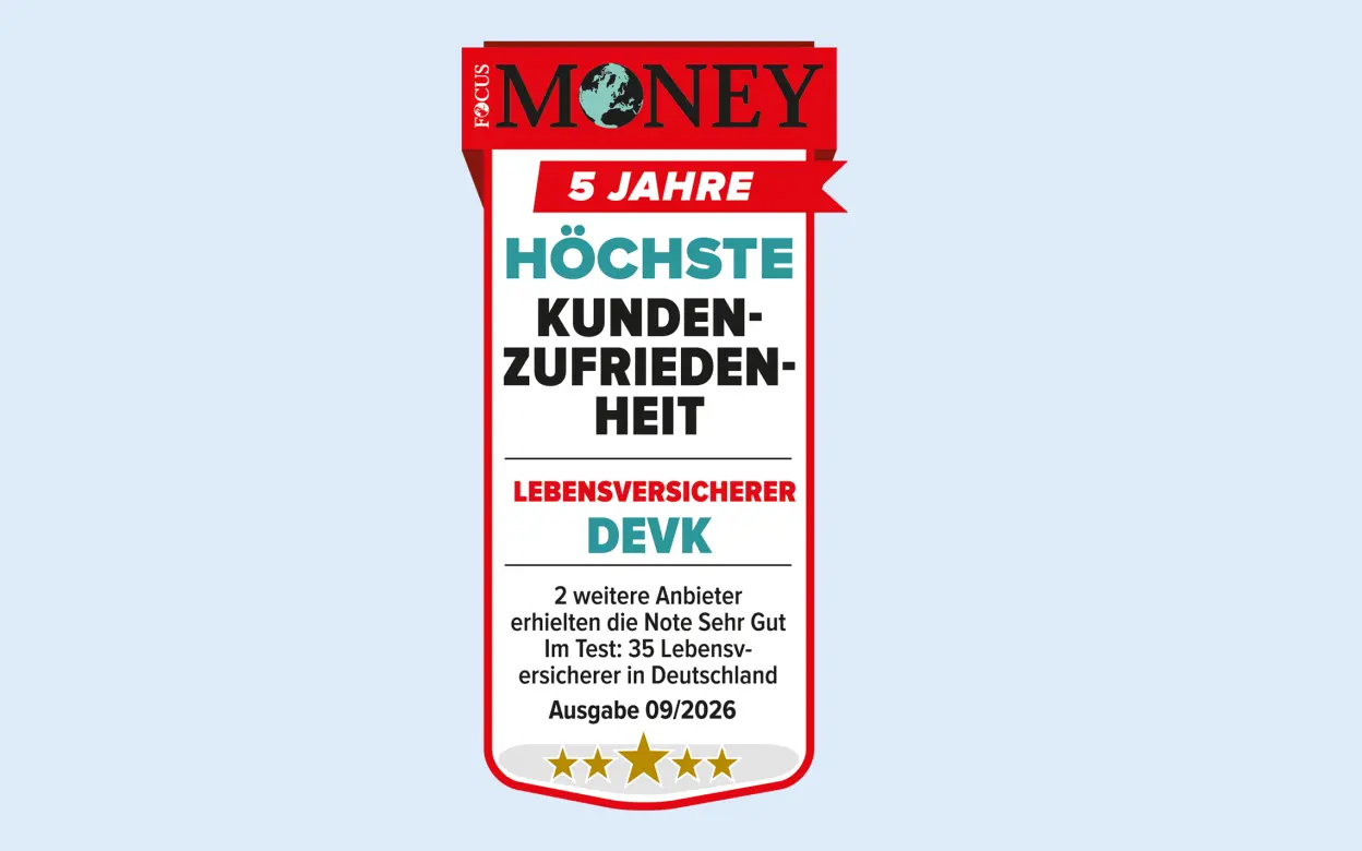 DEVK-Lebensversicherer im fünften Jahr für höchste Kundenzufriedenheit ausgezeichnet